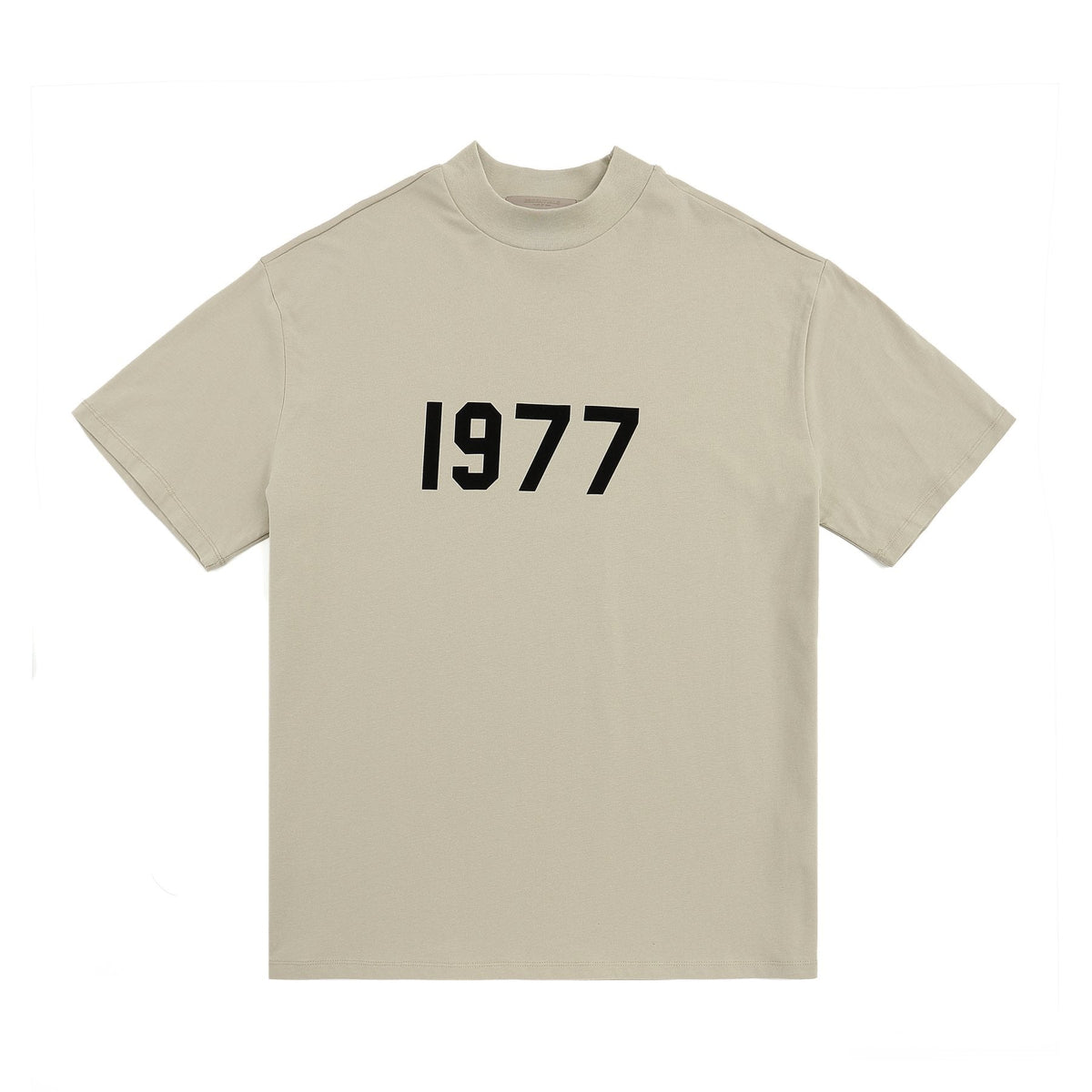 ESSENTIALS 1977 Contrast Graphic Mock-Neck T-Shirt — front